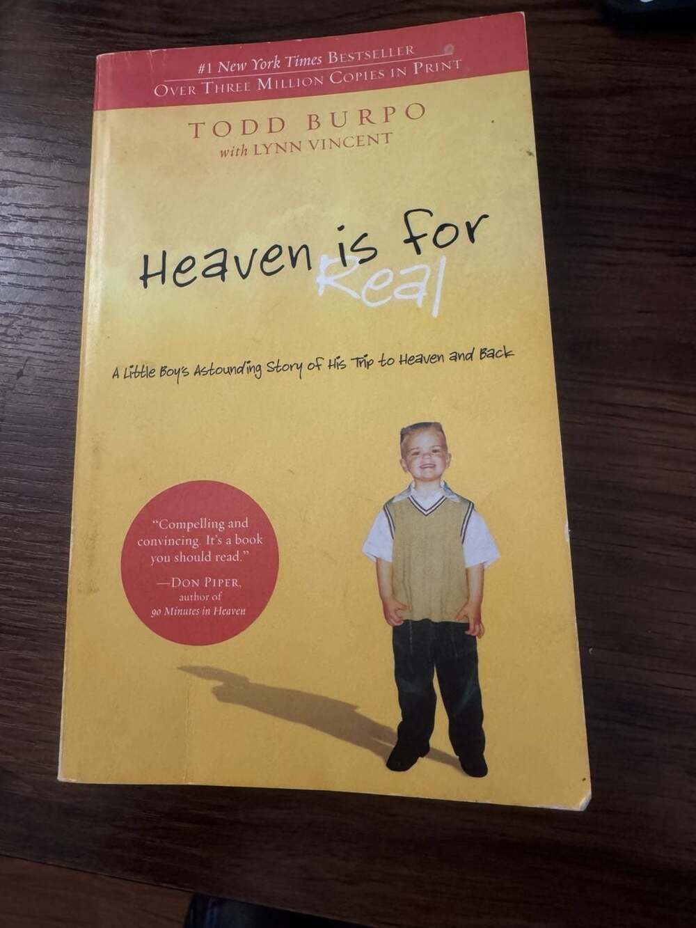Heaven Is For Real By Todd Burpo Paperback Book